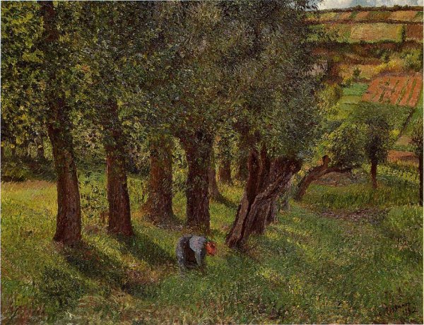 Le Chou a Pontoise also known as La Moussiere by Camille Pissarro - Hand-Painted Oil Painting Reproduction