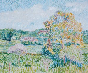 Le Grand Noyer a Eragny, Automne by Camille Pissarro Oil Painting