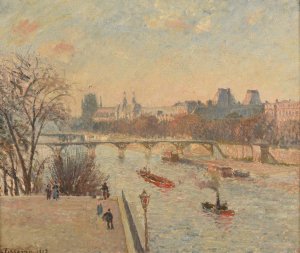 Le Louvre by Camille Pissarro Oil Painting