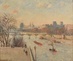 Le Louvre by Camille Pissarro Oil Painting