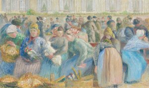 Le Marche aux oeufs by Camille Pissarro Oil Painting