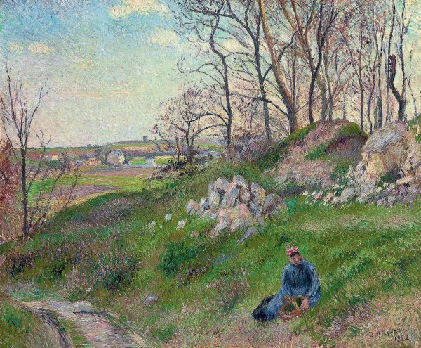 Les carrieres du Chou, Pontoise  by Camille Pissarro - Hand-Painted Oil Painting Reproduction