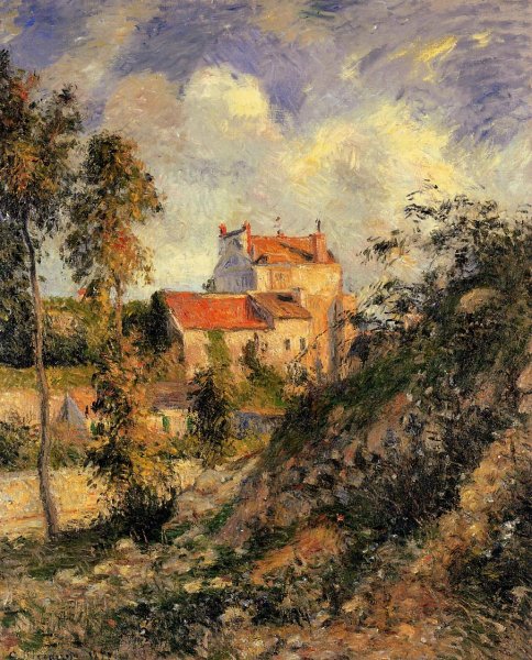 Main Product Photo of Les Mathurins, Pontoise Painting by Camille Pissarro