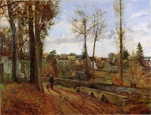 Louveciennes Oil painting by Camille Pissarro