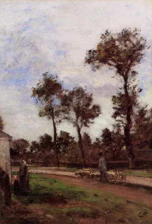 Louviciennes by Camille Pissarro Oil Painting