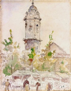 Marche by Camille Pissarro Oil Painting