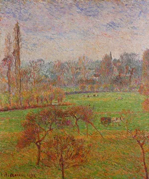 Morning, Autumn, Efagny by Camille Pissarro - Oil Painting Reproduction