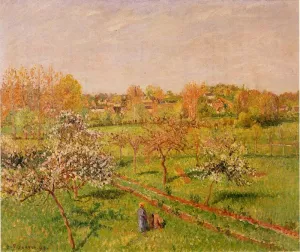 Morning, Flowering Apple Trees, Eragny painting by Camille Pissarro