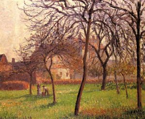 Mother Lucien's Field at Eragny by Camille Pissarro Oil Painting