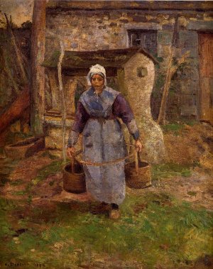 Mother Presle, Montfoucault by Camille Pissarro Oil Painting