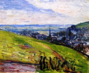 Near Rouen by Camille Pissarro Oil Painting