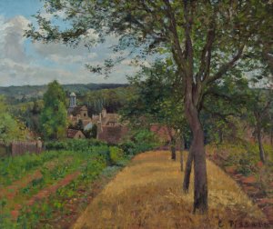Orchards at Louveciennes by Camille Pissarro Oil Painting