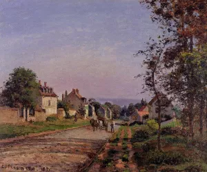 Outskirts of Louveciennes painting by Camille Pissarro