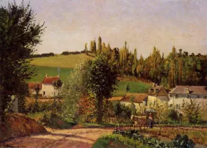 Path of l'Hermitage at Pontoise by Camille Pissarro Oil Painting