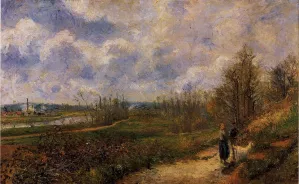 Path to Le Chou, Pontoise by Camille Pissarro - Oil Painting Reproduction