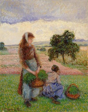 Peasant Woman Carrying a Basket