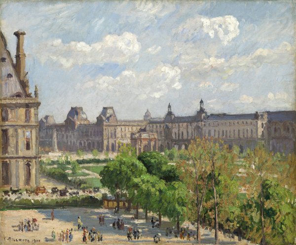 Place du Carrousel,Paris  by Camille Pissarro - Hand-Painted Oil Painting Reproduction