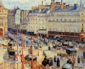 Place du Havre, Paris painting by Camille Pissarro