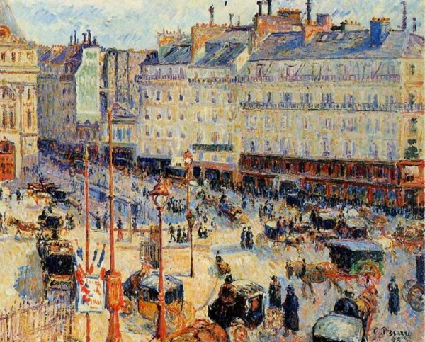 Main Product Photo of Place du Havre, Paris Painting by Camille Pissarro