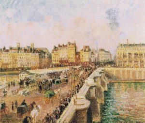 Pont Neuf, Afternoon, Sunshine by Camille Pissarro Oil Painting