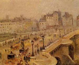 Pont-Neuf: Fog painting by Camille Pissarro