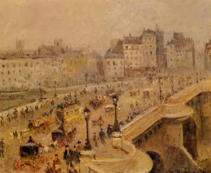 Pont-Neuf: Fog Oil painting by Camille Pissarro