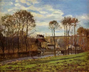 Pontoise, Les Mathurins by Camille Pissarro - Oil Painting Reproduction