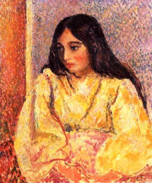 Portrait of Jeanne II by Camille Pissarro - Oil Painting Reproduction
