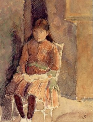 Portrait of Jeanne, the Artist's Daughter by Camille Pissarro Oil Painting