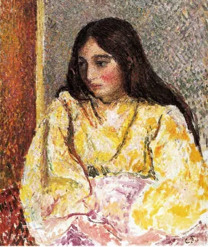 Portrait of Jeanne by Camille Pissarro - Oil Painting Reproduction