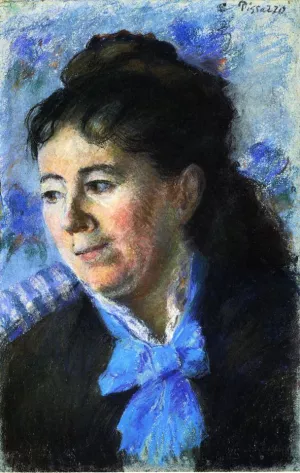 Portrait of Madame Felicie Vellay Estruc by Camille Pissarro - Oil Painting Reproduction