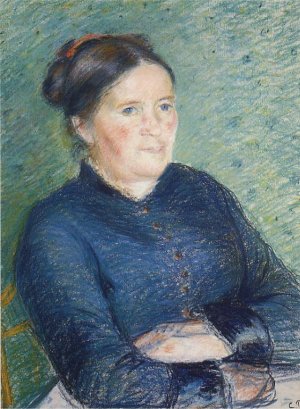 Portrait of Madame Pissarro Oil painting by Camille Pissarro