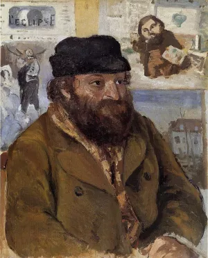 Portrait of Paul Cezanne Oil painting by Camille Pissarro