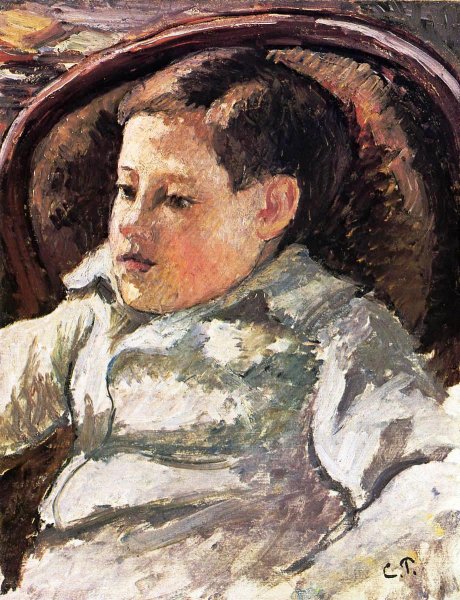 Main Product Photo of Portrait of Paulemile II Painting by Camille Pissarro