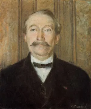 Portrait of Pere Paleille, Pontoise by Camille Pissarro - Oil Painting Reproduction