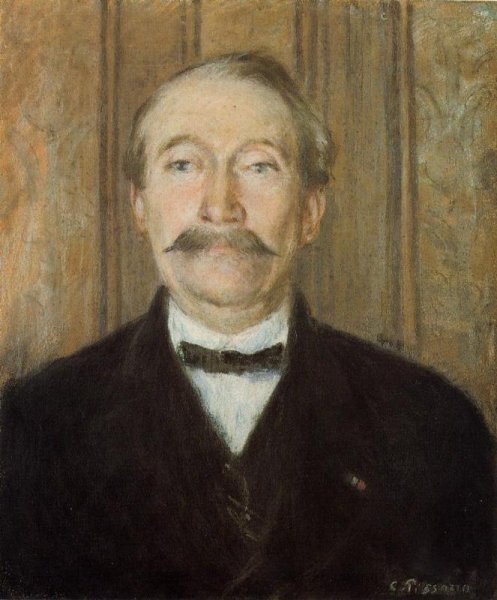Portrait of Pere Paleille, Pontoise by Camille Pissarro - Hand-Painted Oil Painting Reproduction