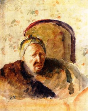 Portrait of the Artist's Mother by Camille Pissarro Oil Painting