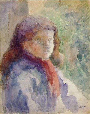 Portrait of the Artist's Son, Ludovic-Rololphe by Camille Pissarro Oil Painting