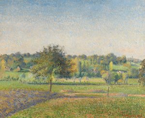 Prairie a Eragny by Camille Pissarro Oil Painting