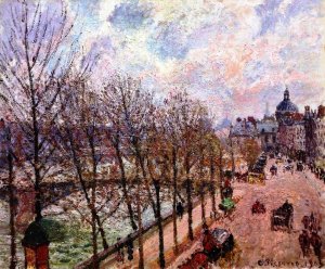 Quai Malaquais and the Institute by Camille Pissarro Oil Painting