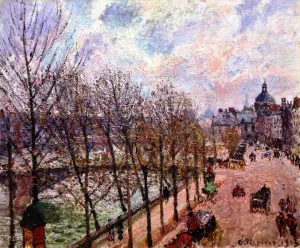 Quai Malaquais and the Institute by Camille Pissarro - Oil Painting Reproduction