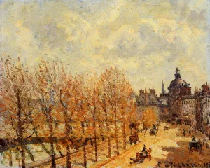 Quai Malaquais, Morning, Sunny Weather by Camille Pissarro - Oil Painting Reproduction