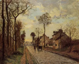 Road in Louveciennes by Camille Pissarro - Oil Painting Reproduction