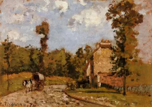 Road in Port-Maryl painting by Camille Pissarro
