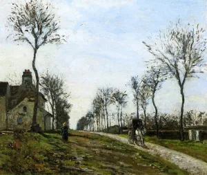 Road to Louveciennes by Camille Pissarro Oil Painting