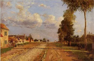 Road to Racquencourt by Camille Pissarro Oil Painting