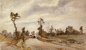 Road to Saint-Germain, Louveciennes by Camille Pissarro Oil Painting