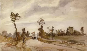 Road to Saint-Germain, Louveciennes by Camille Pissarro Oil Painting