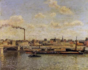 Rouen, Saint-Sever: Afternoon Oil painting by Camille Pissarro