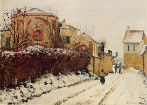 Rue de la Citadelle, Pontoise by Camille Pissarro Oil Painting